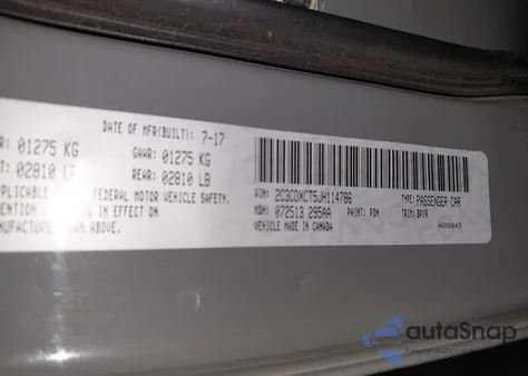 2018 Dodge Charger R/T Rwd from USA, damaged, VIN 2C3CDXCT5JH114786